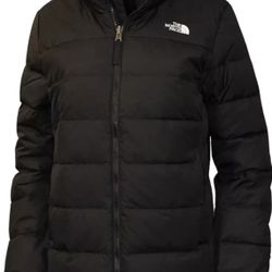 THE NORTH FACE WOMEN Minoqua PUFFER 550-DOWN WINTER JACKET BLACK sz Medium 