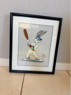 Bugs Bunny Baseball Framed Print Warner Bros