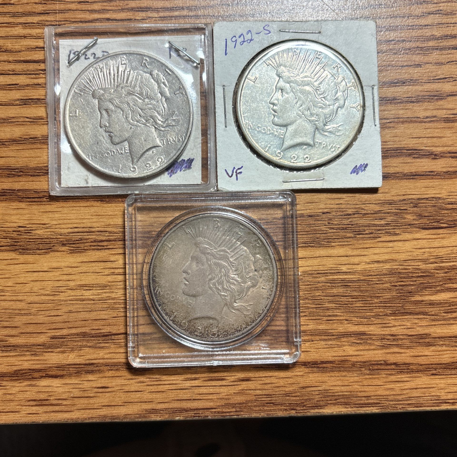 “REDUCED “ Peace Silver Dollars