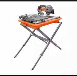 RIDGID 9-Amp 7 in. Blade Corded Wet Tile Saw with Stand