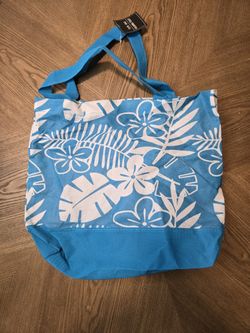 blue tote bag 