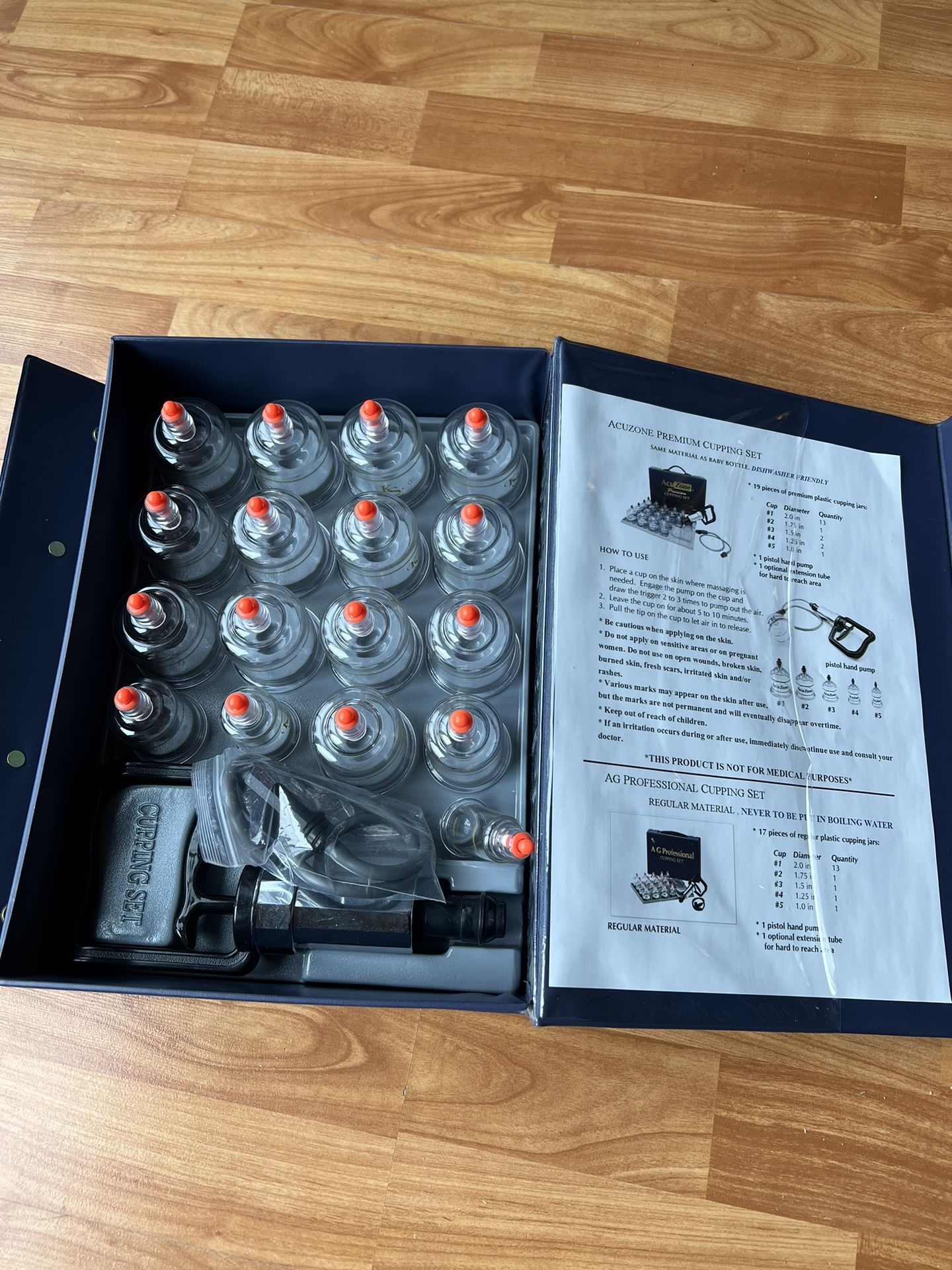 Professional Cupping Set (17cups) with Extension Tube