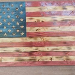 Distressed Wooden Flags