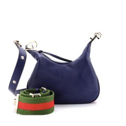 auth Gucci Attache Shoulder Bag Leather Small