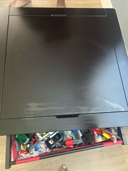 Lego reversible table with storage