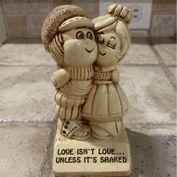 Vintage 1973 Paula "Love Isn't Love... Unless It's Shared" Figure Statue