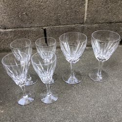Vintage Stuart England Crystal Cordial Wine Glasses - Set of 6 