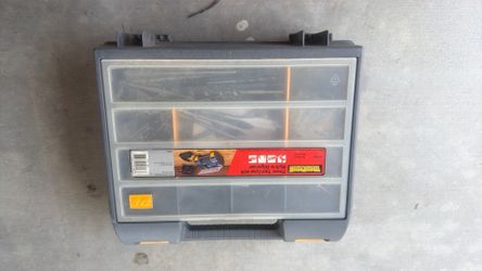 Power tool case with built in organizer and keyless chuck drill