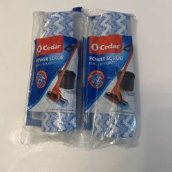 New O-Cedar Power Scrub Triple Action Microfiber Roller Mop Head Refill, Sealed - Price Each One