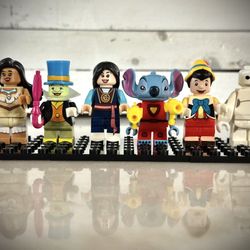 6 Lego Custom Disney Minifigures