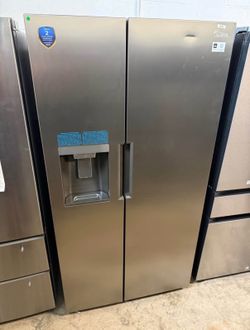 New Midea 26 cu. ft. Side-by-Side Refrigerator with Ice & Water Dispenser