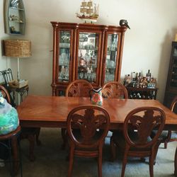Dining Table and Matching China Set 