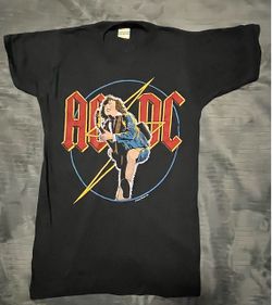 AC/DC Who Made Who “Angus Young” 1986 World Tour Concert T-Shirt—Never Worn!