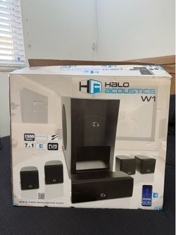 Halo Acoustics W1 Complete 6-Piece Surround Sound System – Like New
