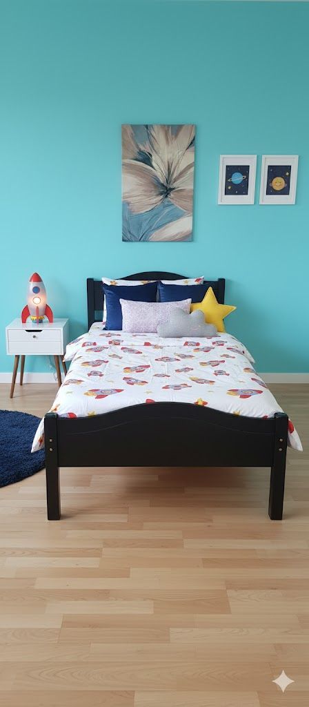 TWIN BED FRAME WITH MATTRESS