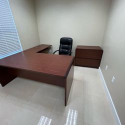 offices desk and drawer