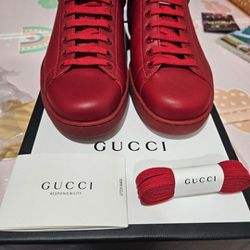 Gucci Mens Red Shoes 