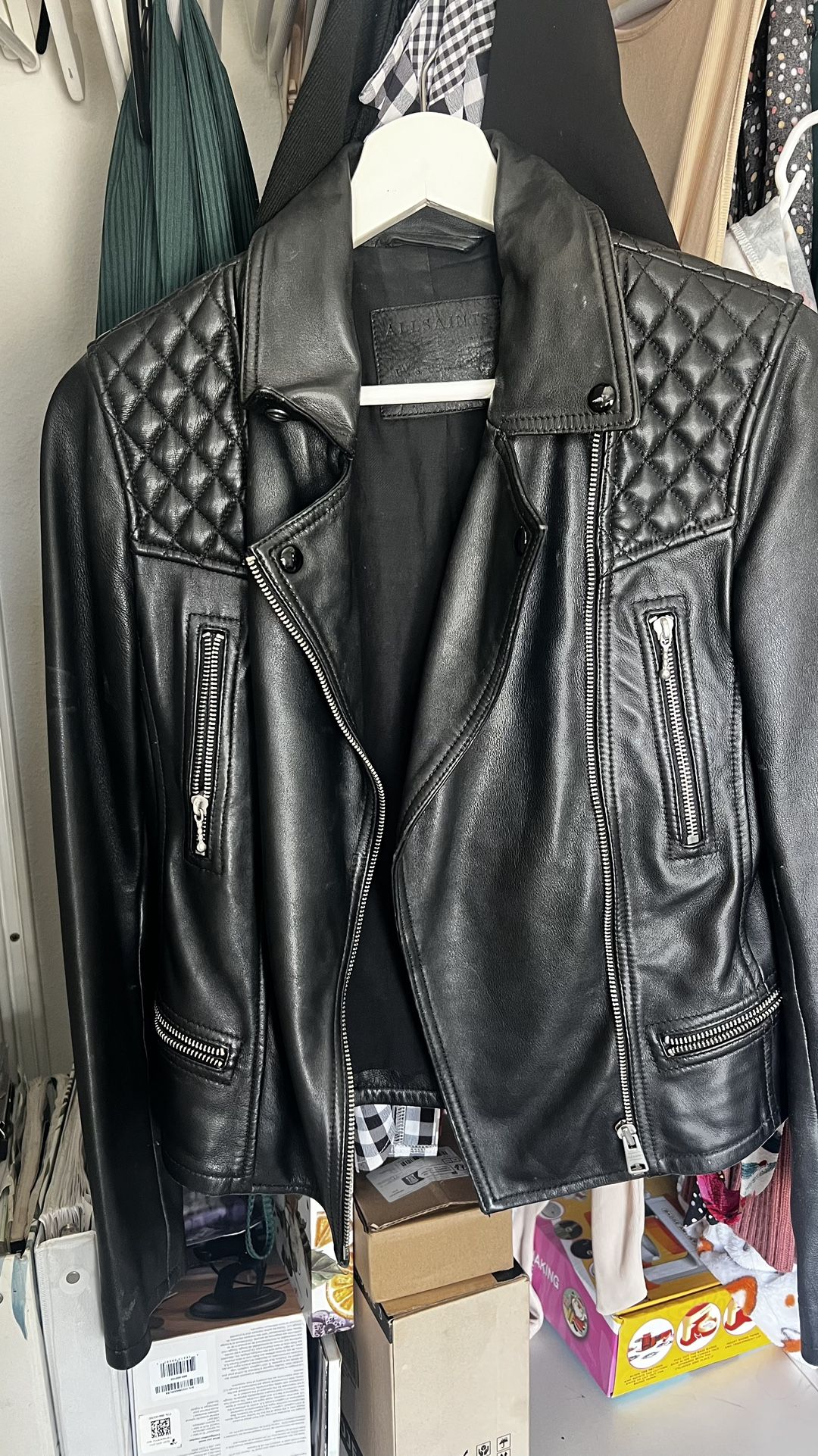 Gorgeous All Saints Leather Jacket 