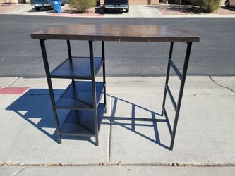 Desk with Side Shelves