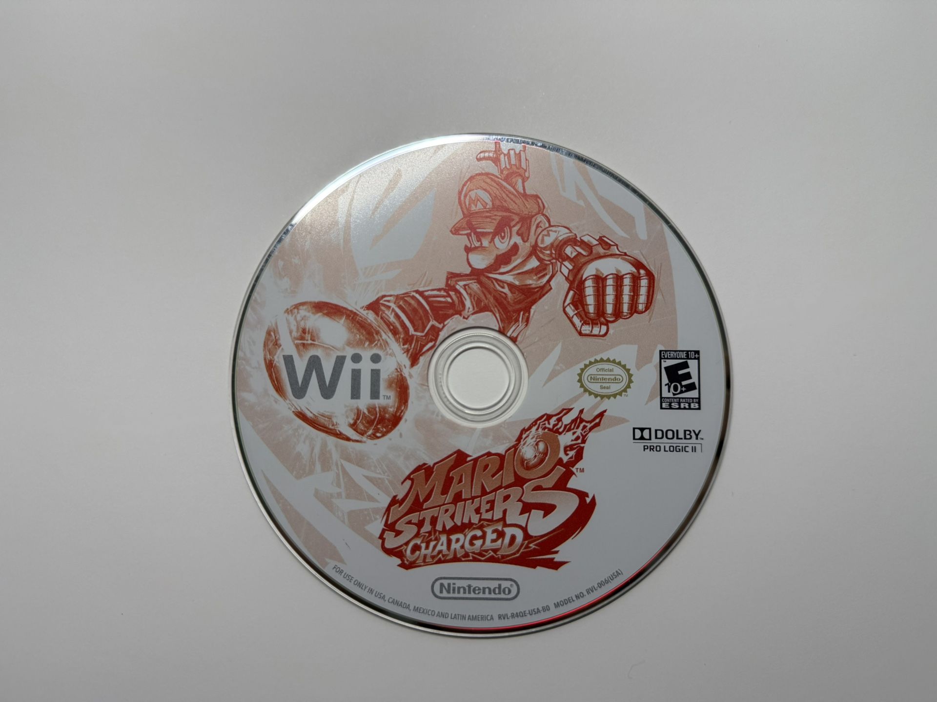 Mario Strikers Charged - Nintendo Wii (Disc-Only, Tested)