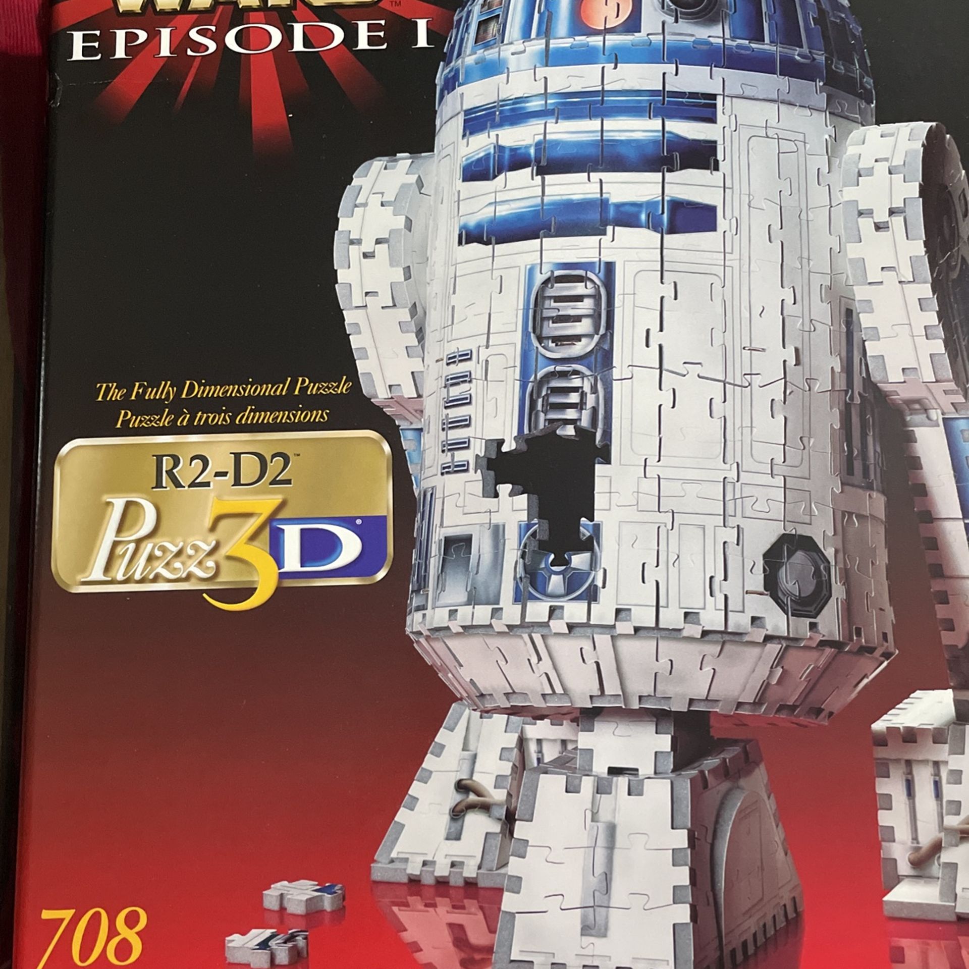 Star Wars Episode 1 Challenging R2-D2 Puzz3D Electronic 3D Puzzle 708 Pcs all pieces are there has been opened