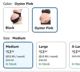 Momcozy maternity belt size M pink
