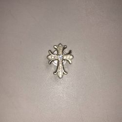 Gold Metal Cross Croc Charm Jibbitz