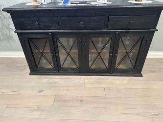 Under TV console