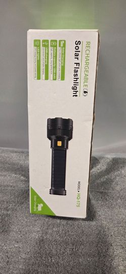 Rechargeable Solar LED Flashlight HQ-175