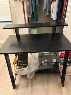 small black desk