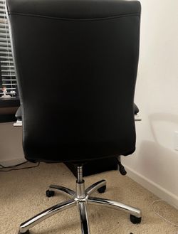 Spacious Black-Brown Office Desk with Drawers — FREE Office Chair Included