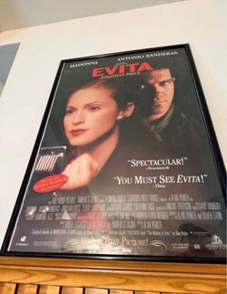 Evita Soundtrack & VHS Poster