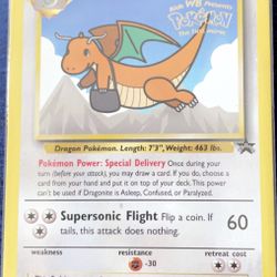 NM Pokemon DRAGONITE Card BLACK STAR PROMO Set #5 Movie Release WB Stamped WOTC