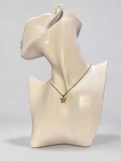 Authentic 10K Gold Butterfly Necklace & Pendant – 1.57g – Excellent Condition