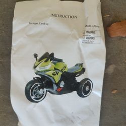 Kids Ride On Electric Racing Bike -  3&Up