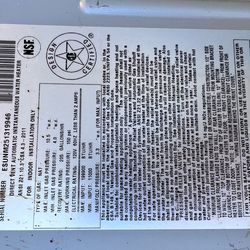 Used tankless water heater