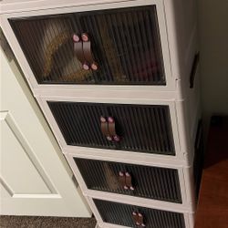 Plastic Bin Organizer On Wheels