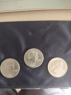1979-S,  1979-P,  1999-P,  Sacagawea Susan B Anthony coins AU condition
