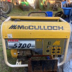 McCulloch 5700 Watt Generator 