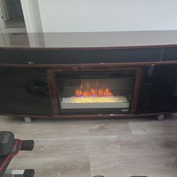 Electric Fireplace TV Stand / Media Console – good Condition