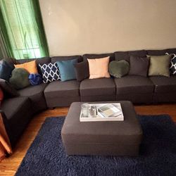 Sectional With Ottoman 