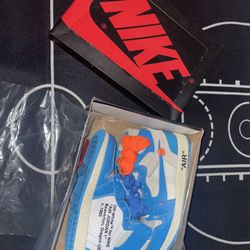 Off-White Jordan 1s Blue Color Way