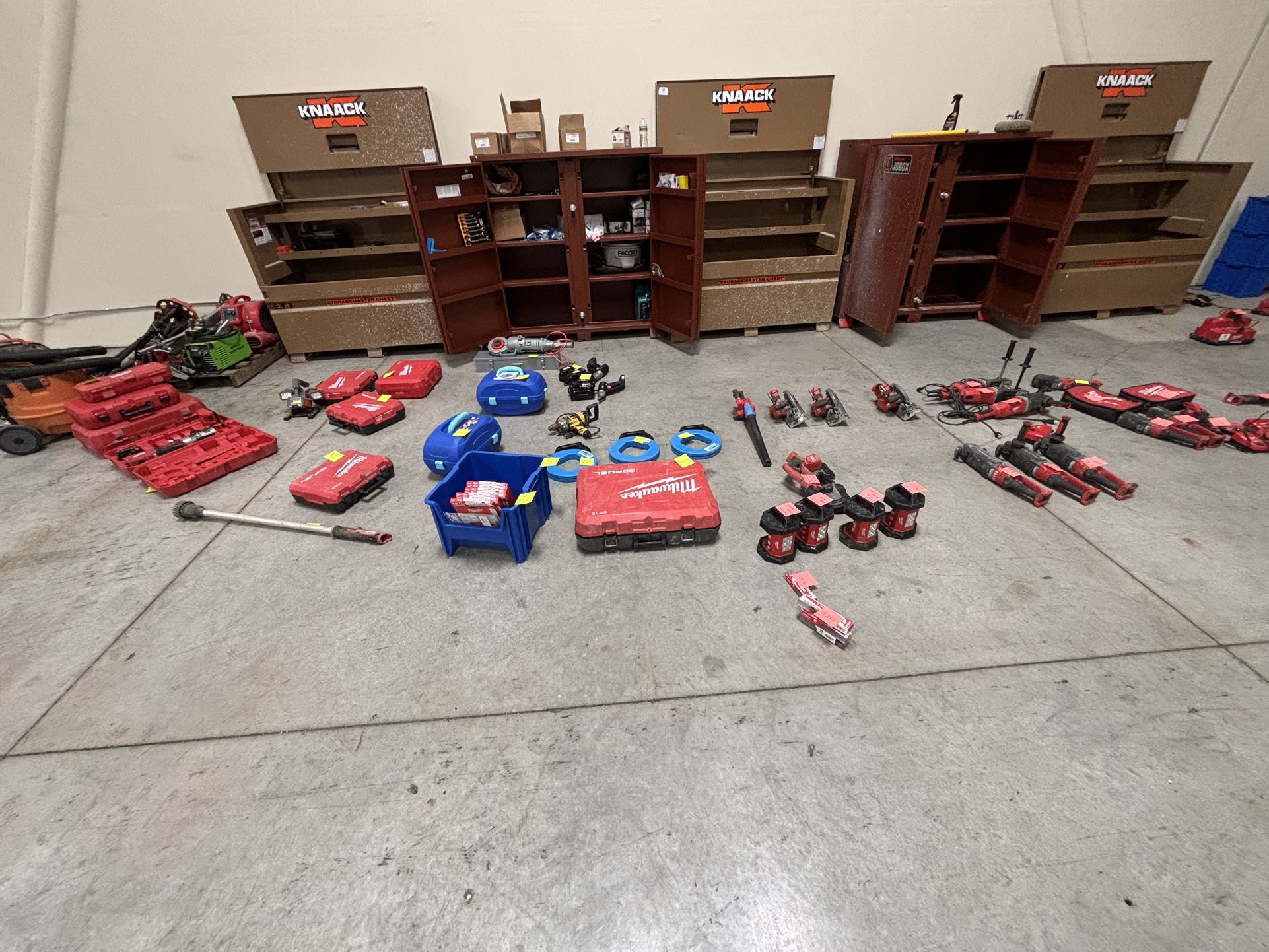 Tools, Heavy Equipment, And General Office Supplies For Sale