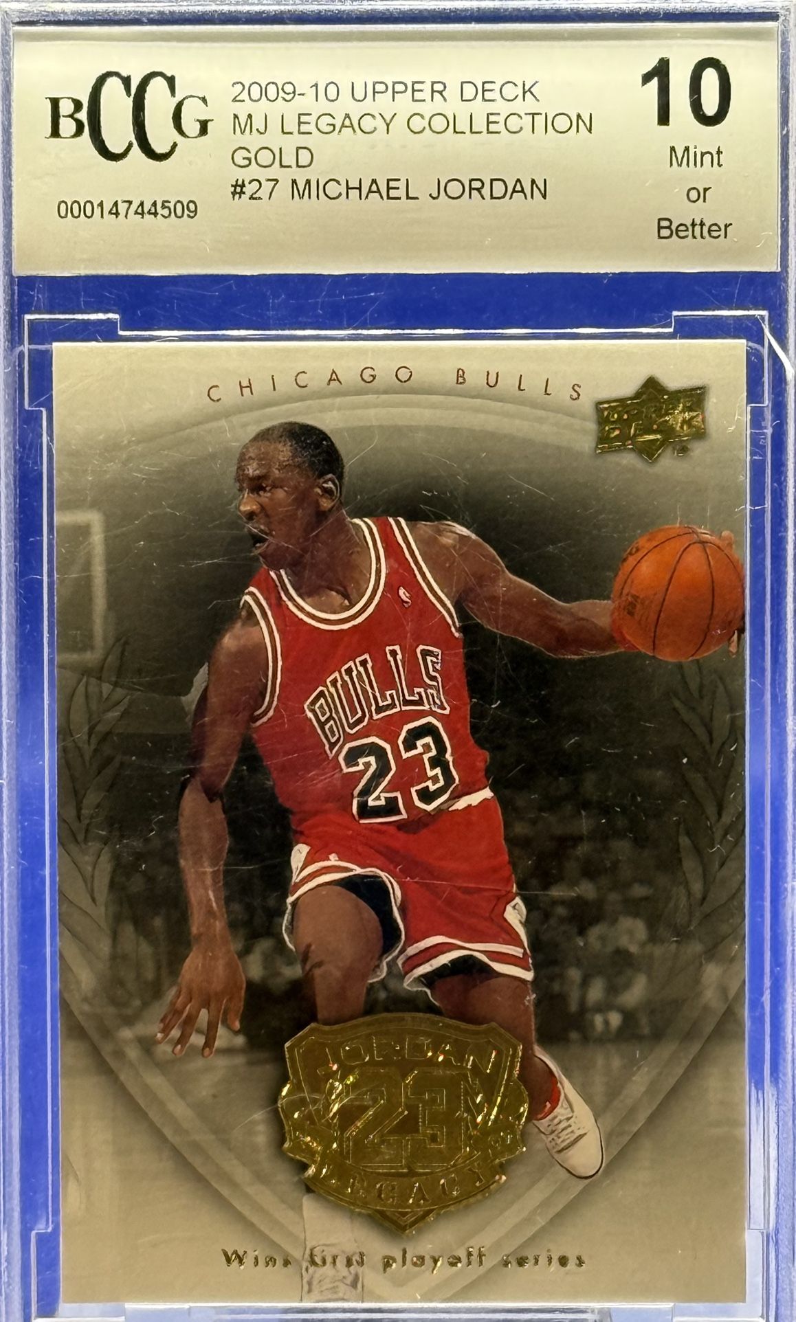 2009-10 UPPER DECK MJ LEGACY COLLECTION GOLD #27 MICHAEL JORDAN