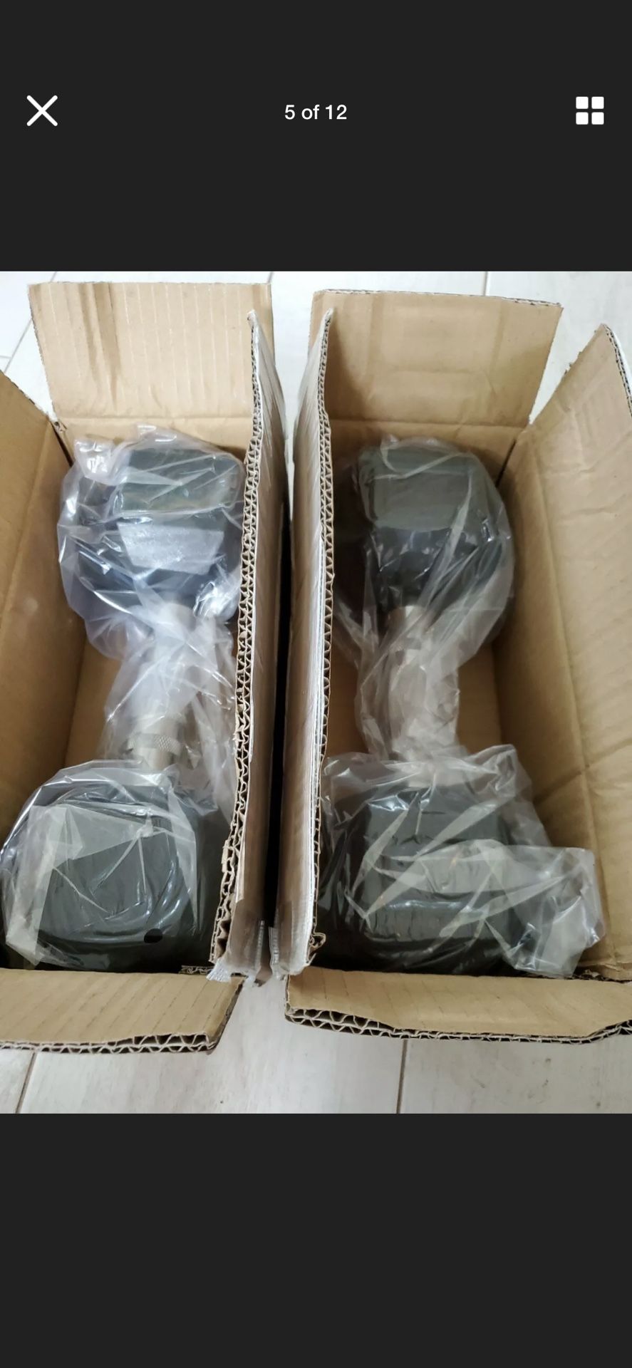 20 lbs Rogue Rubber Hex Dumbbell set