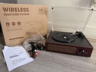 Wireless turntable player