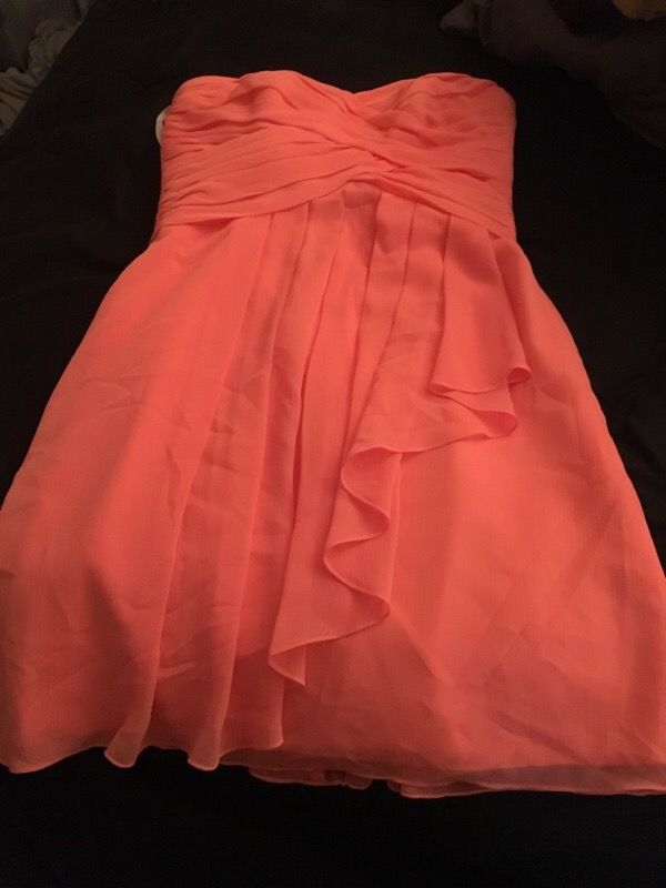 CORAL BRIDESMAID DRESS