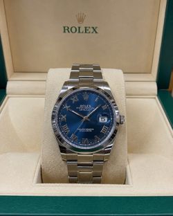Rolex Datejust Blue Roman Dial