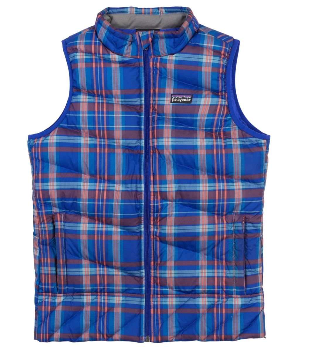 Plaid Patagonia Girls Vest XXL 16-18