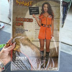 Woman’s Locked Up Inmate Costume Small